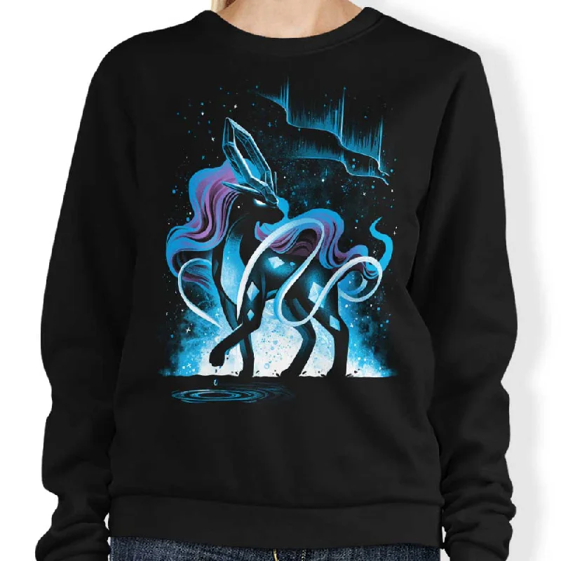 Women's Blouse with Fur TrimThe Beast of Pure Crystal - Sweatshirt