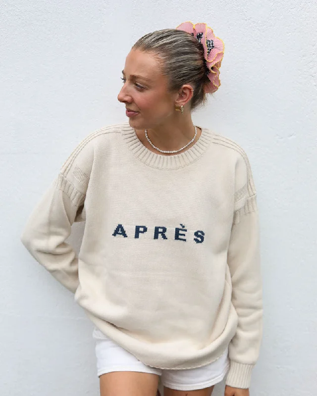 Women's Blouse with V-Shaped HemApres Guernsey | Ecru