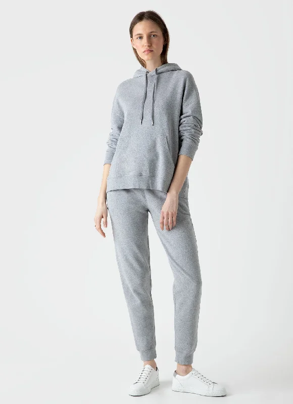 Women's Blouse with Short SleevesWomen's Relaxed Sweatpants in Grey Melange