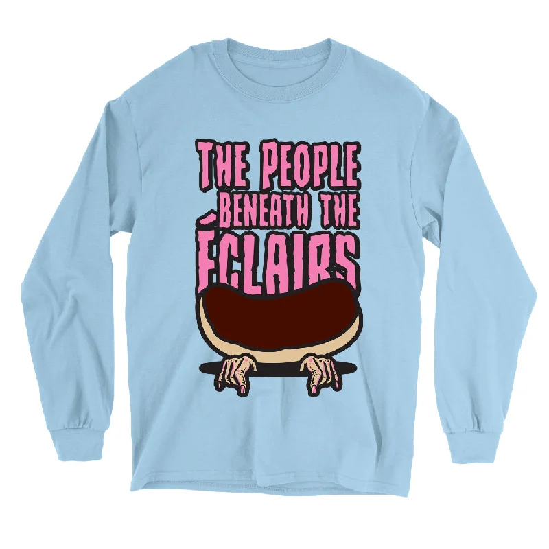 Women's Blouse with SmockingMovie The Food™ "The People Beneath The Eclairs" Long Sleeve T-Shirt