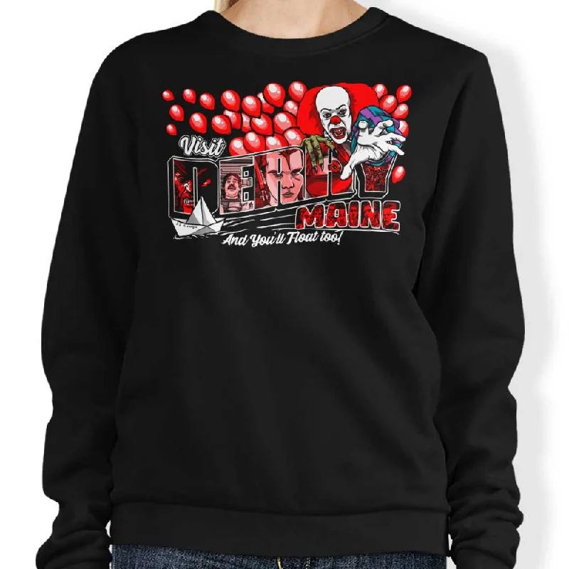 Women's Blouse with Rounded HemVisit Derry - Sweatshirt