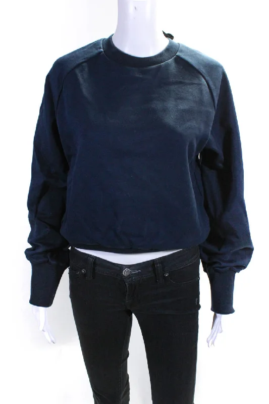 Women's Blouse with Three-Quarter SleevesAdeam Womens Ayame Pullover Navy