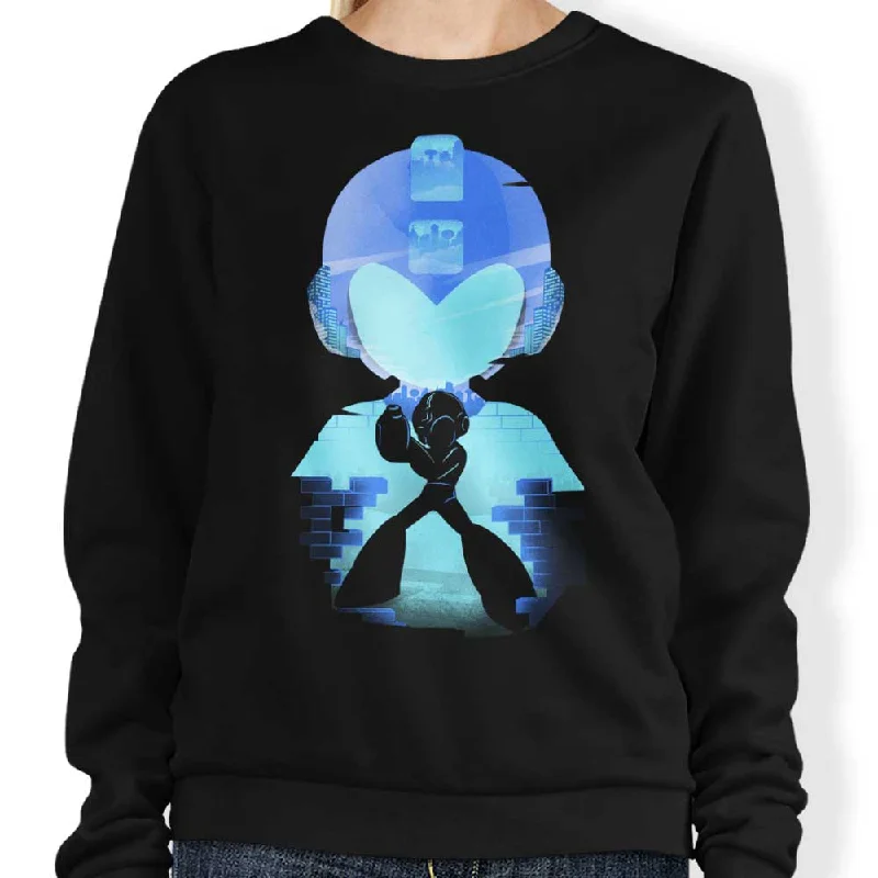 Women's Blouse with Notched CollarThe Blue Bomber - Sweatshirt