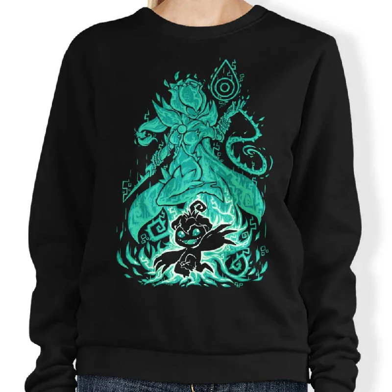 Women's Blouse with SequinsDigital Sincerity Within - Sweatshirt