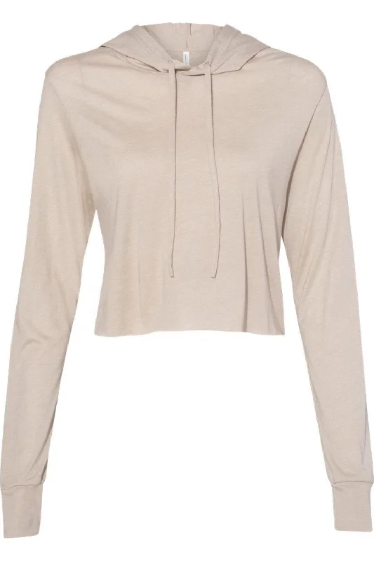 Women's Blouse with Notched CollarBELLA + CANVAS Womens Triblend Crop Long Sleeve Hoodie Women's Blouse with Notched CollarBELLA + CANVAS Womens Triblend Crop Long Sleeve Hoodie