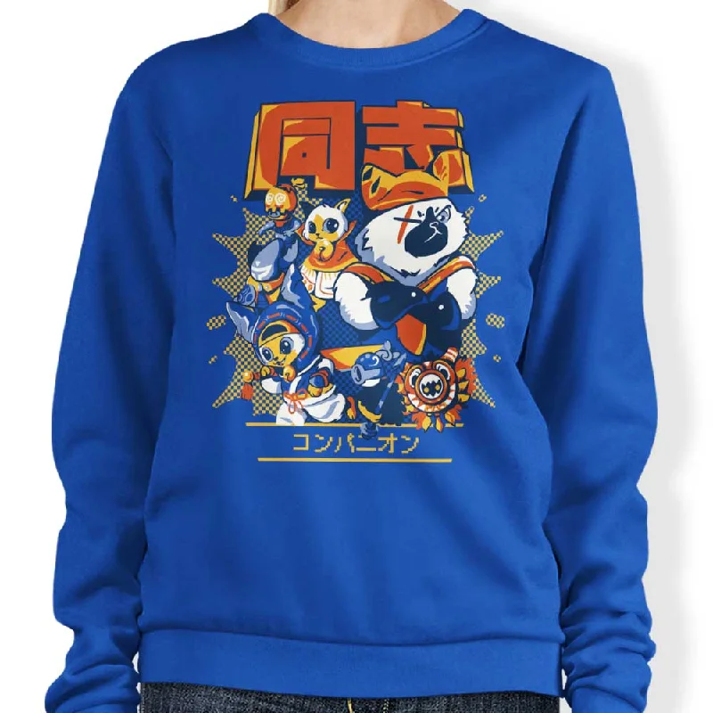 Women's Blouse with RufflesBrave Companions - Sweatshirt