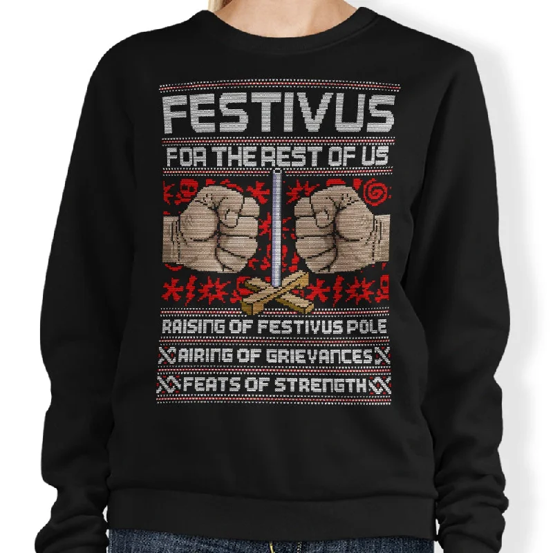 Women's Blouse with Keyhole CollarFestivus Sweater - Sweatshirt