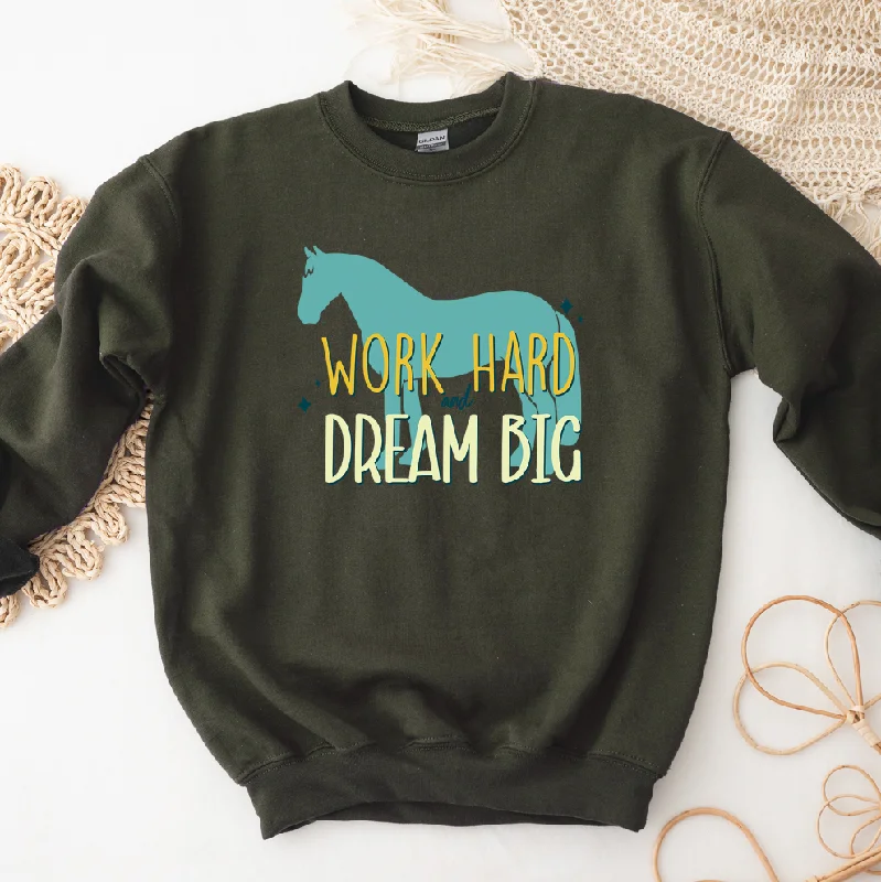 Women's Blouse for SchoolDream Big Horse Crewneck (S-3XL) - Multiple Colors!