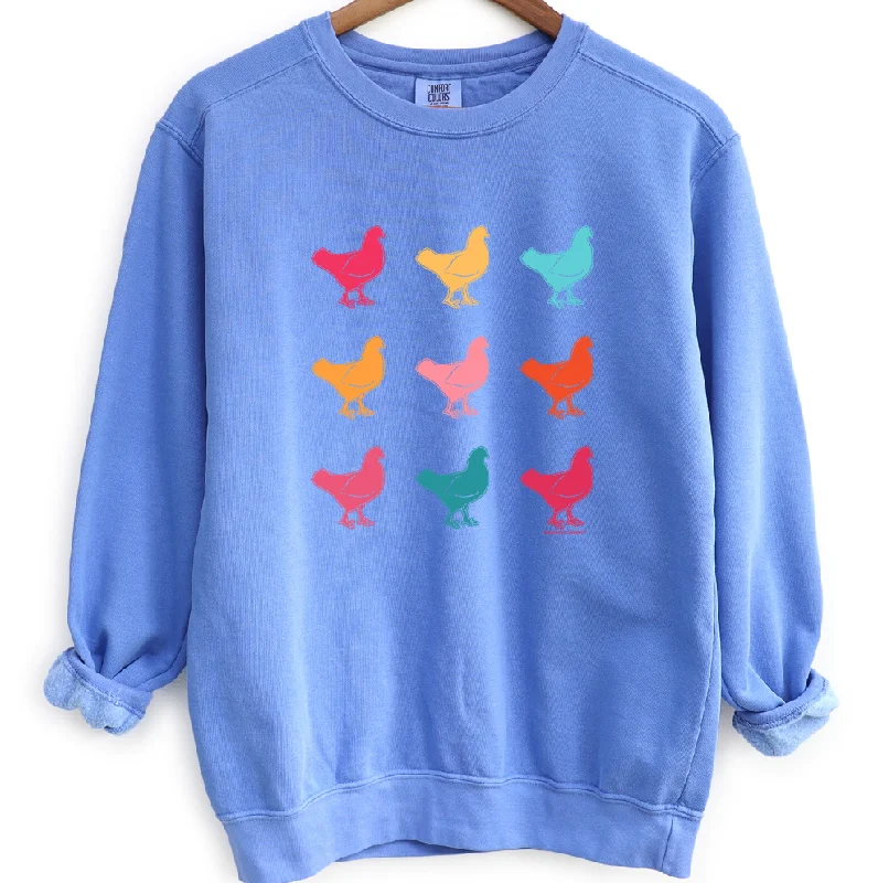 Women's Blouse for EveningColorful Bundle Chicken Crewneck (S-3XL) - Multiple Colors!