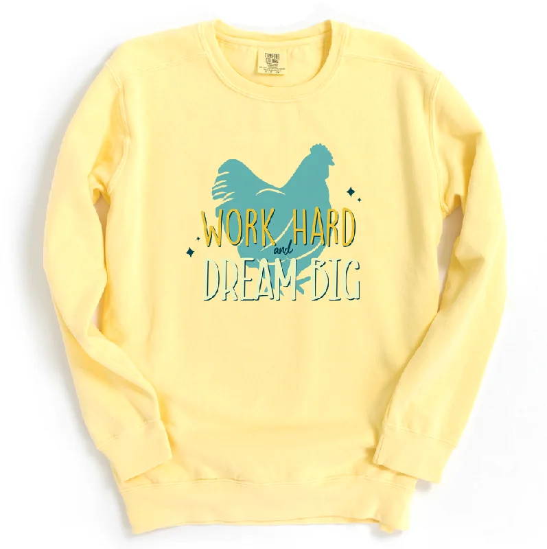Women's Blouse with Bell SleevesDream Big Chicken Crewneck (S-3XL) - Multiple Colors!