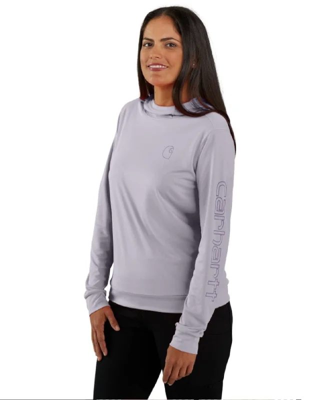 Women's Blouse with Sweetheart CollarCarhartt Women's Force Sun Defender Relaxed Fit Long Sleeve Graphic Hooded T-Shirt Women's Blouse with Sweetheart CollarCarhartt Women's Force Sun Defender Relaxed Fit Long Sleeve Graphic Hooded T-Shirt