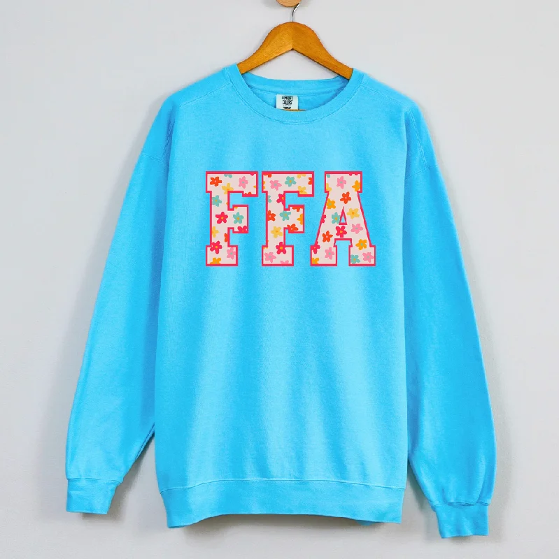 Women's Blouse with Low CollarFFA Floral Crewneck (S-3XL) - Multiple Colors!