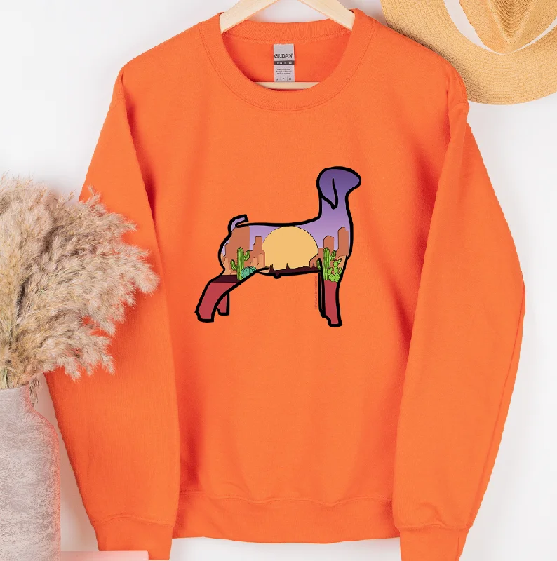 Women's Blouse with Square CollarDesert Goat Crewneck (S-3XL) - Multiple Colors!