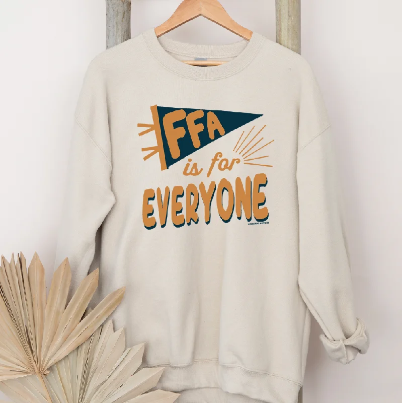 Women's High-Neck BlouseFFA Is For Everyone Crewneck (S-3XL) - Multiple Colors!