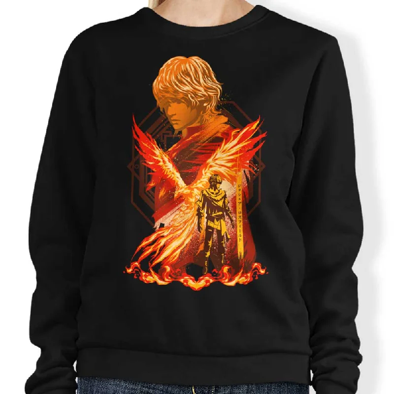 Women's Blouse with Collarless DesignPower of Phoenix - Sweatshirt