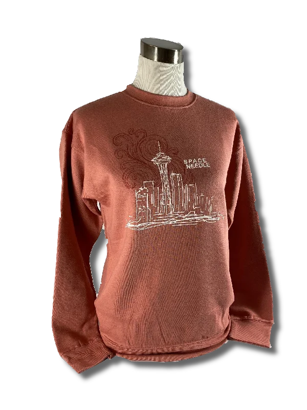 Women's Blouse for Special OccasionsSpace Needle Seattle Skyline Sweatshirt