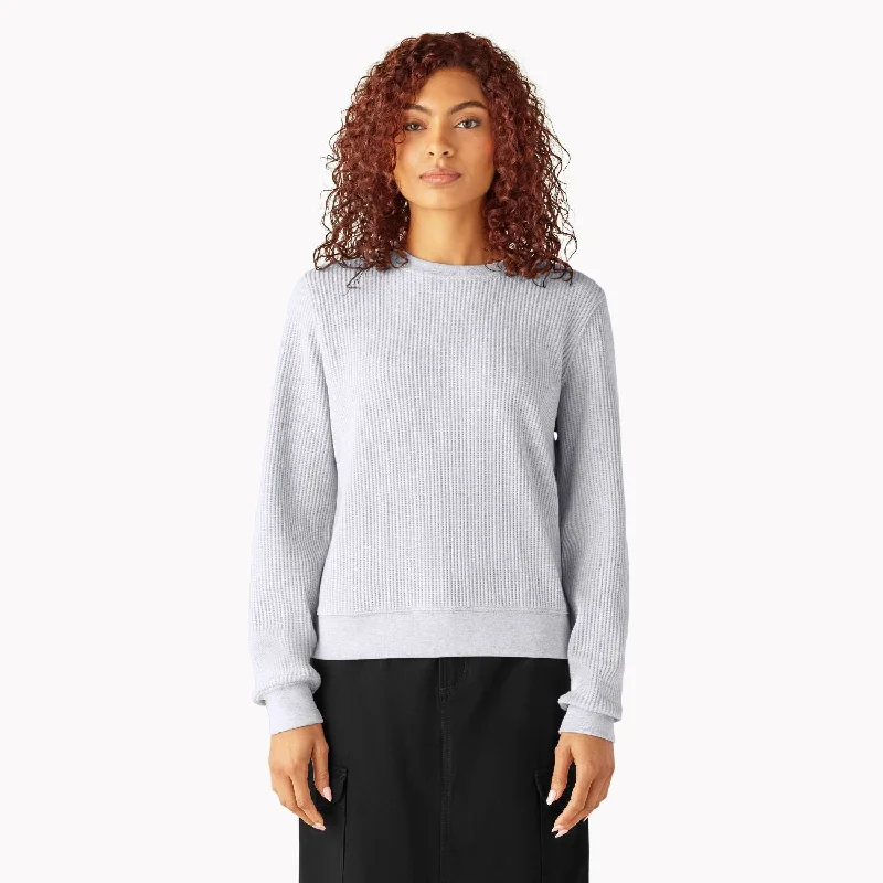 Women's Blouse with U-Shaped CollarDickies Women's Thermal Crewneck Shirt