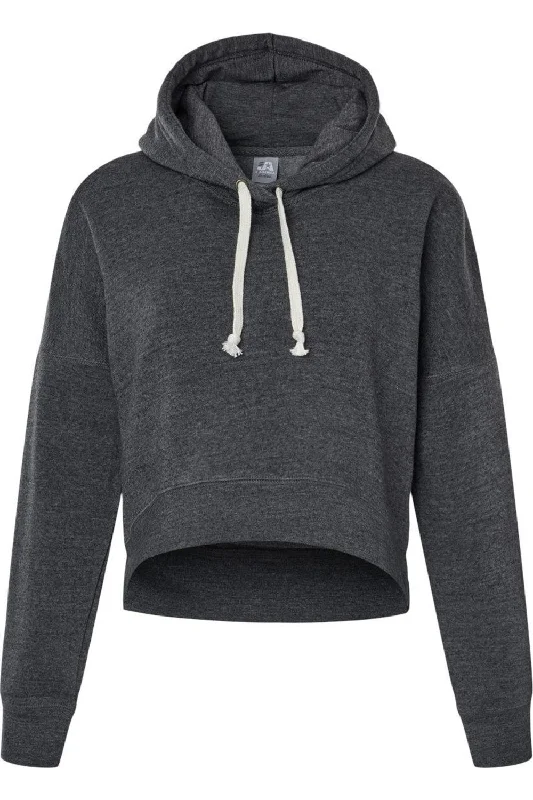 Women's Blouse with Collarless DesignJ. America Women´s Crop Hooded Sweatshirt