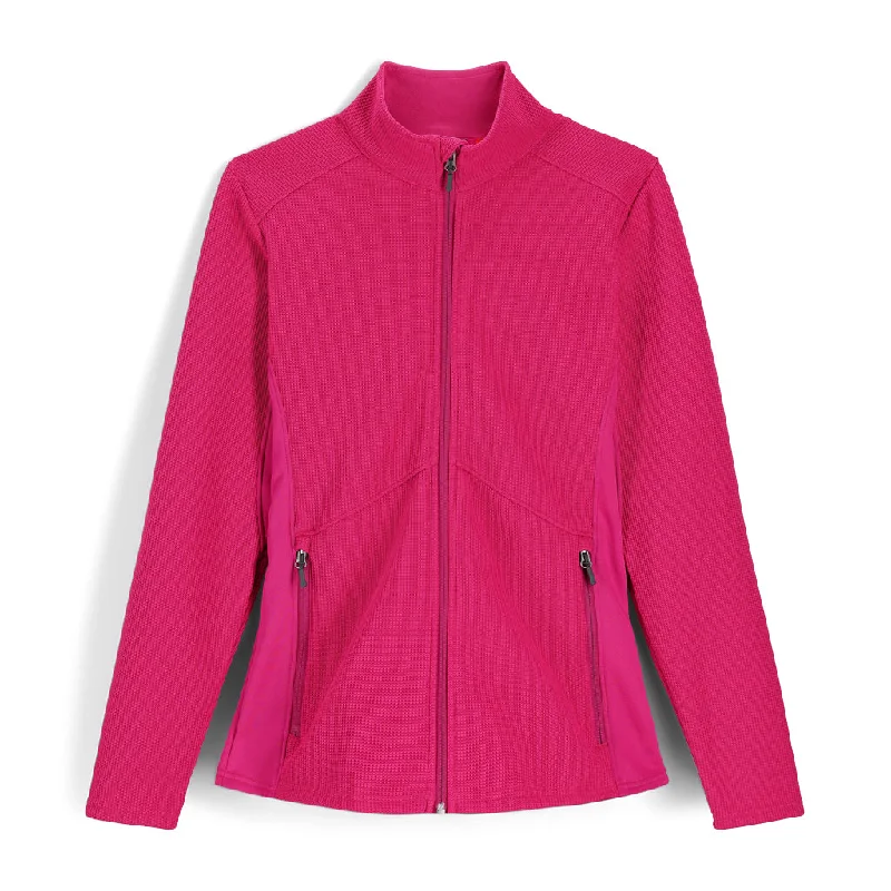 Women's Blouse with High CollarWomens Bandita Full Zip - Orchid