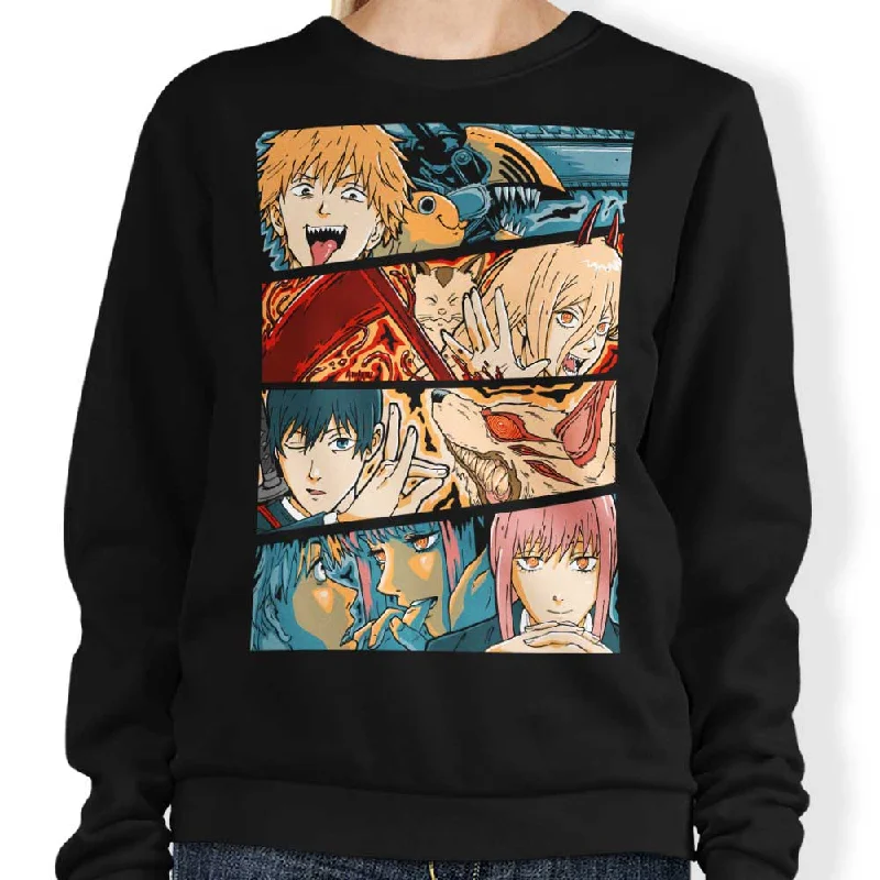 Women's Blouse with Narrow CollarHunters - Sweatshirt