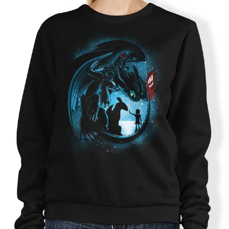 Women's Blouse with Collarless DesignYesterday and Tomorrow - Sweatshirt