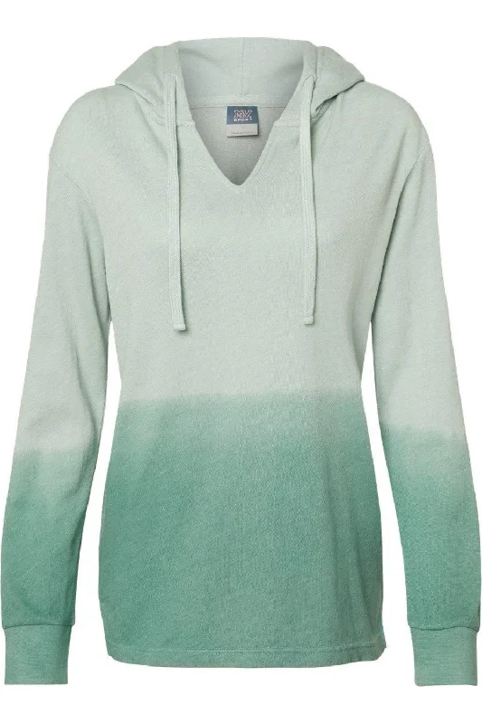 Women's Blouse with Low CollarMV Sport Women´s French Terry Ombr Hooded Sweatshirt