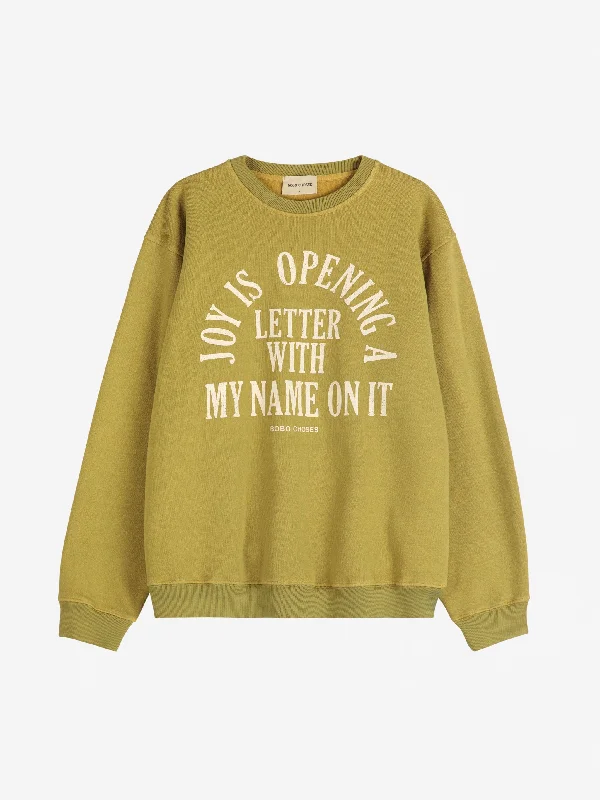 Women's Blouse with Straight HemBobo Choses Joy Is Straight Sweatshirt