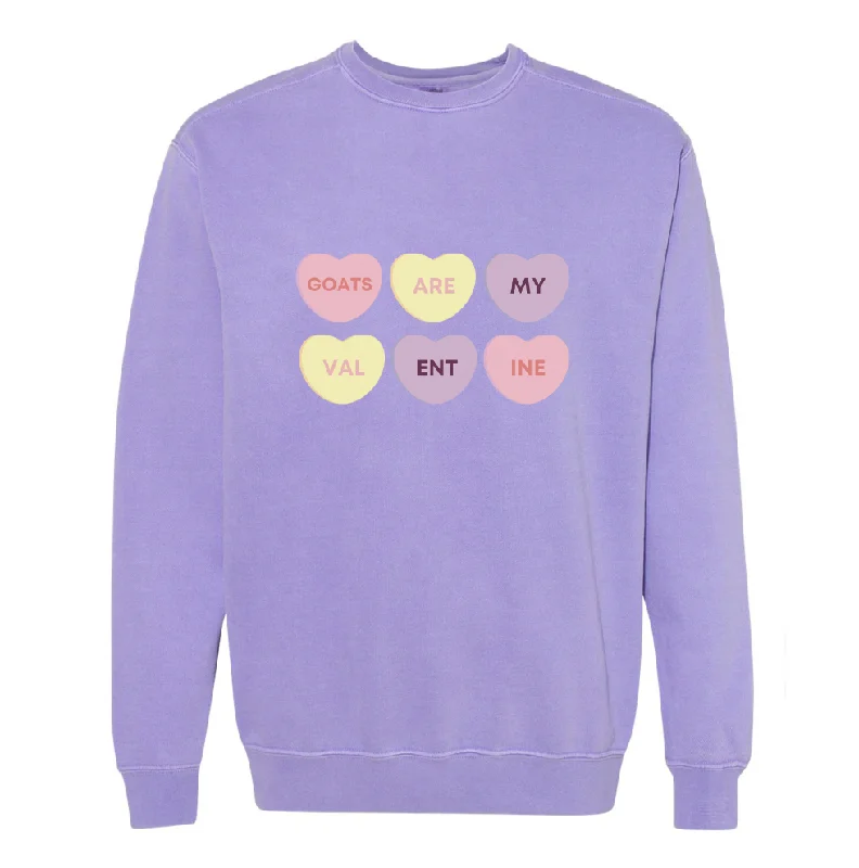 Women's Blouse with RufflesGoats Are My Valentine Candy Heart Crewneck (S-3XL) - Multiple Colors! Women's Blouse with RufflesGoats Are My Valentine Candy Heart Crewneck (S-3XL) - Multiple Colors!