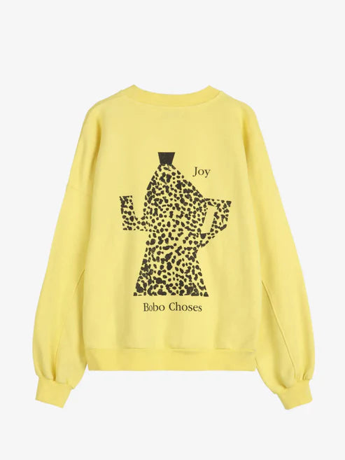 Women's Blouse with Wide CollarBobo Choses Breakfast Relaxed Sweatshirt Yellow