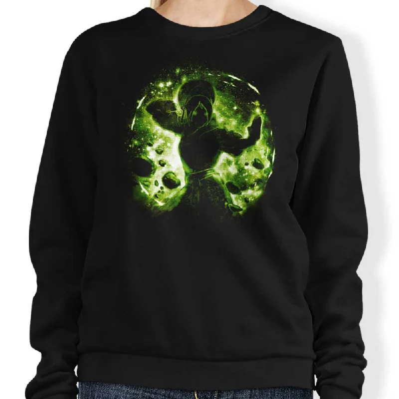 Women's Blouse with Boat CollarSpace Rocks - Sweatshirt