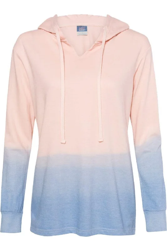 Women's High-Neck BlouseMV Sport Women´s French Terry Ombr Hooded Sweatshirt