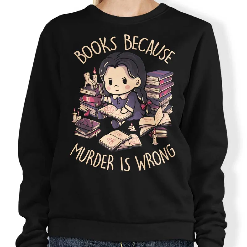 Women's Blouse with Cap SleevesBooks Over Murder - Sweatshirt