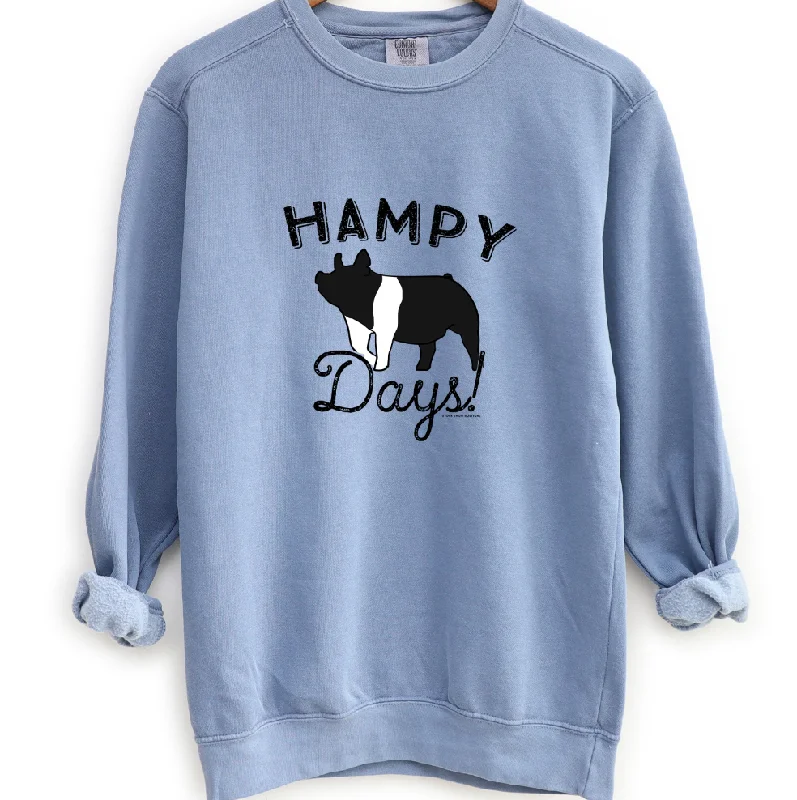 Women's Blouse with Square CollarHampy Days Pig Crewneck (S-3XL) - Multiple Colors!