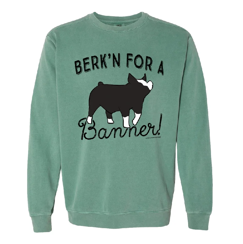 Women's Blouse with Shirt CollarBerkN For A Banner Crewneck (S-3XL) - Multiple Colors!