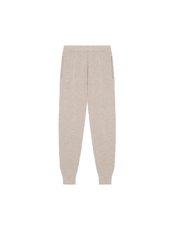 Women's Blouse with ZipperWomens DNA Regenerative Merino Wool Track Pants—stone marl