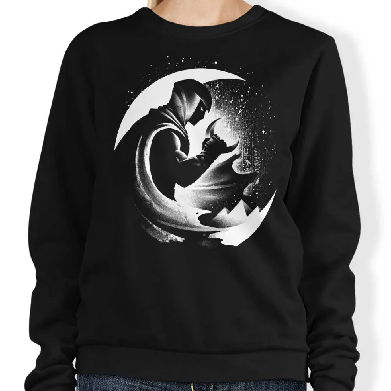 Women's Blouse with Low CollarThe Crescent Moon - Sweatshirt