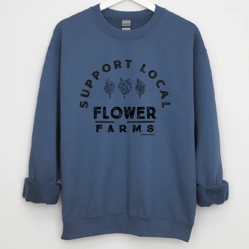 Women's Blouse with Boat CollarSupport Local Flower Farms Crewneck (S-3XL) - Multiple Colors! Women's Blouse with Boat CollarSupport Local Flower Farms Crewneck (S-3XL) - Multiple Colors!