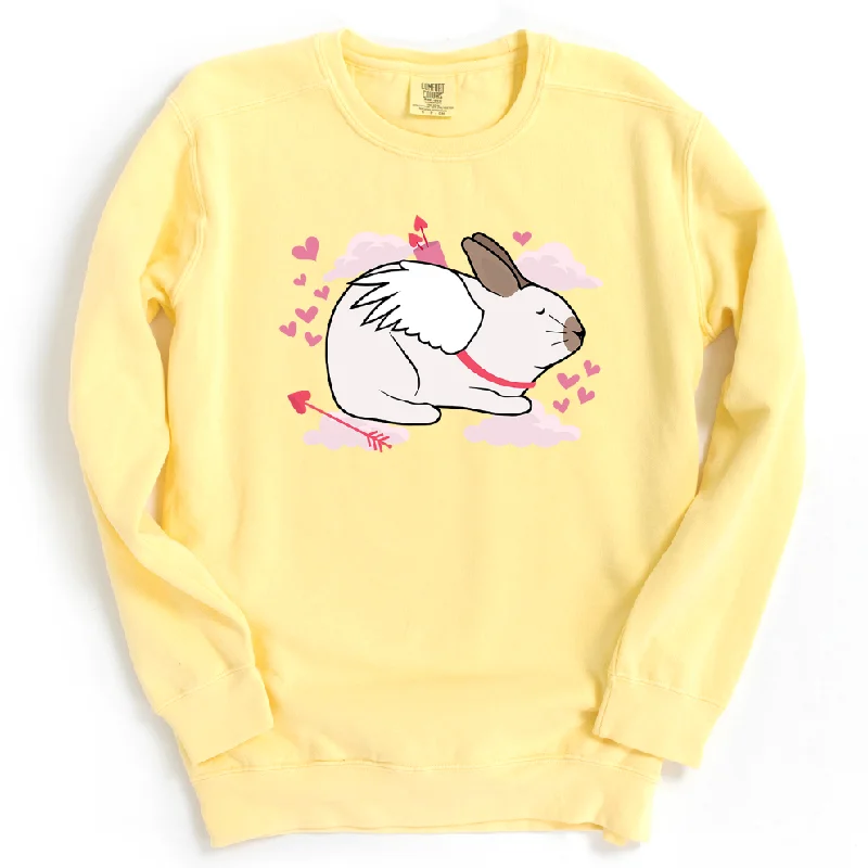 Women's Blouse with ZipperCupid Rabbit Crewneck (S-3XL) - Multiple Colors!