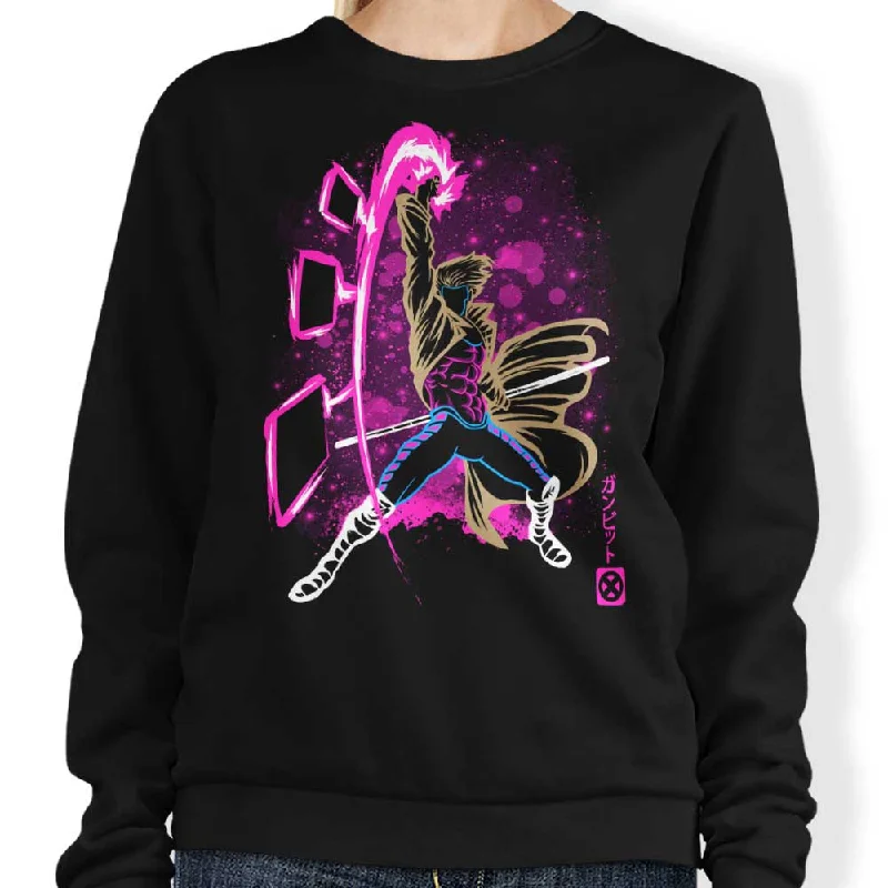 Women's Blouse with U-Shaped CollarThe Kinetic Card - Sweatshirt