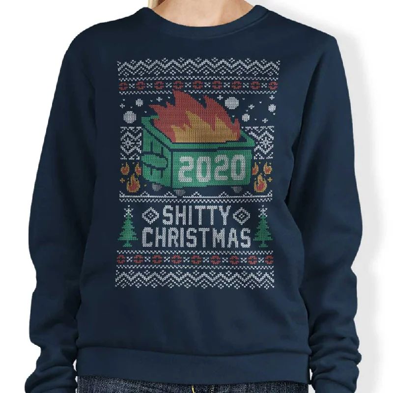 Women's Blouse with Low CollarUgly Shitty Sweater - Sweatshirt