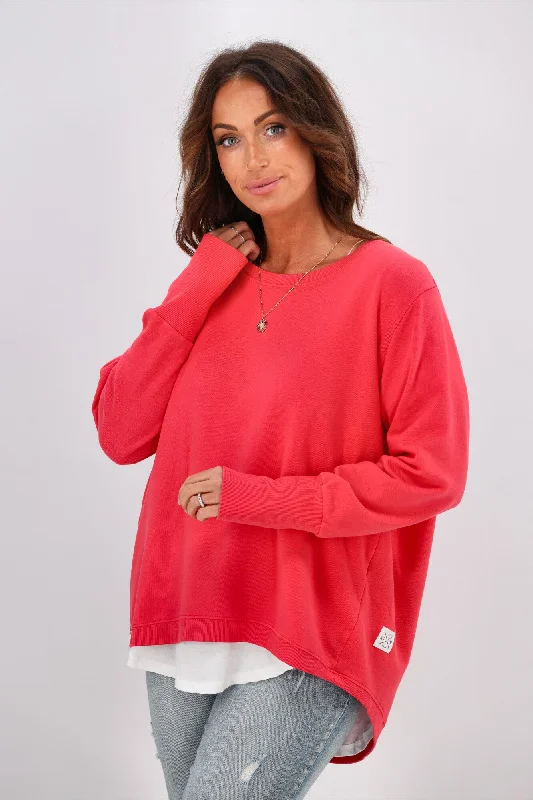 Women's Blouse with High CollarElm Divine Crew Coral Spritz