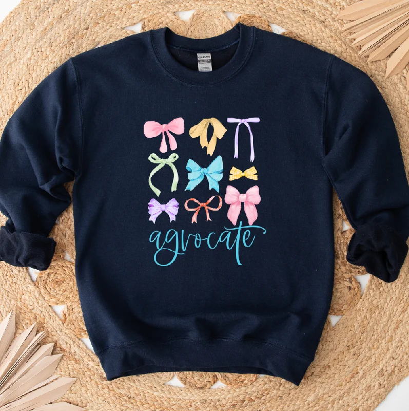 Women's Blouse with Rounded CollarAgvocate Multicolor Bow Crewneck (S-3XL) - Multiple Colors! Women's Blouse with Rounded CollarAgvocate Multicolor Bow Crewneck (S-3XL) - Multiple Colors!