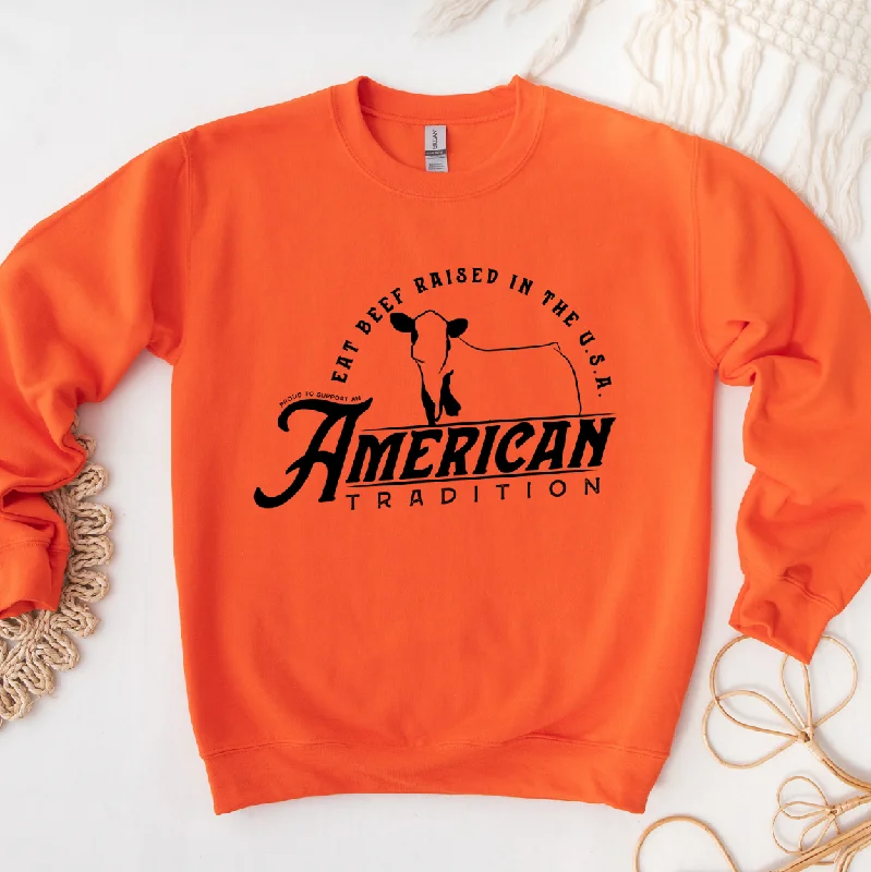 Women's Blouse with Shirt CollarRaised in the USA Cattle Crewneck (S-3XL) - Multiple Colors! Women's Blouse with Shirt CollarRaised in the USA Cattle Crewneck (S-3XL) - Multiple Colors!