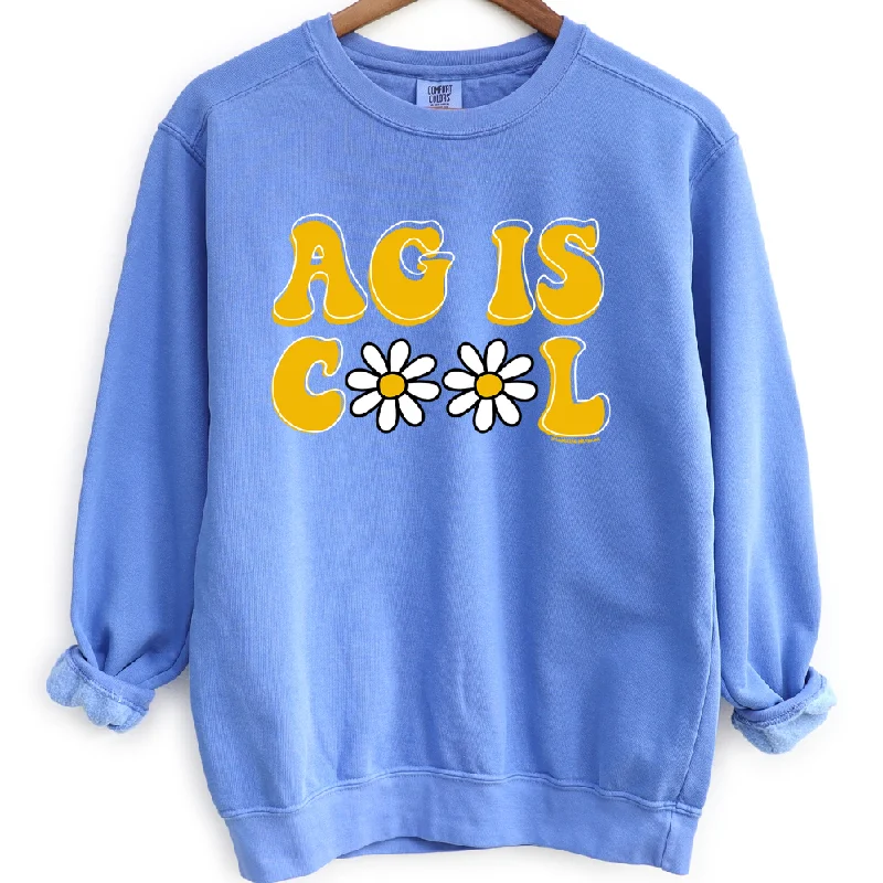 Women's Blouse with CollarAg is Cool Daisy Crewneck (S-3XL) - Multiple Colors!
