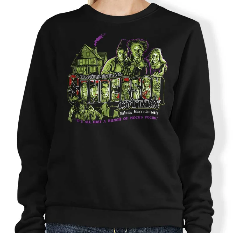 Women's Blouse with Boat CollarThe Sanderson Cottage - Sweatshirt