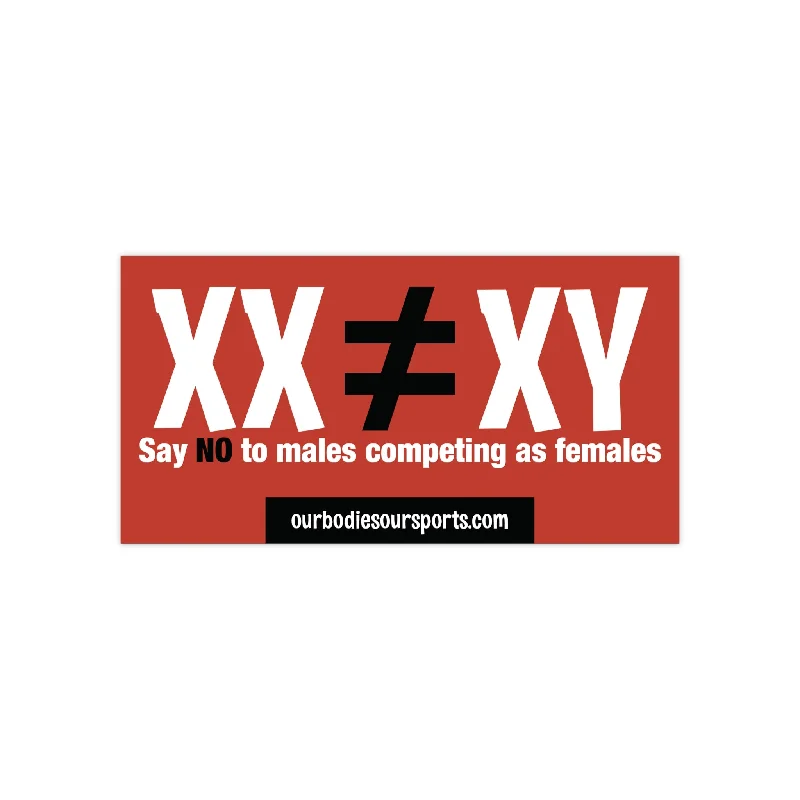 Women's Blouse with Keyhole CollarXX ≠ XY | Red Bumper Sticker