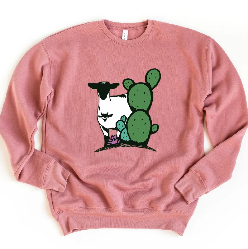 Women's Blouse with Low CollarCactus Lamb Crewneck (S-3XL) - Multiple Colors!