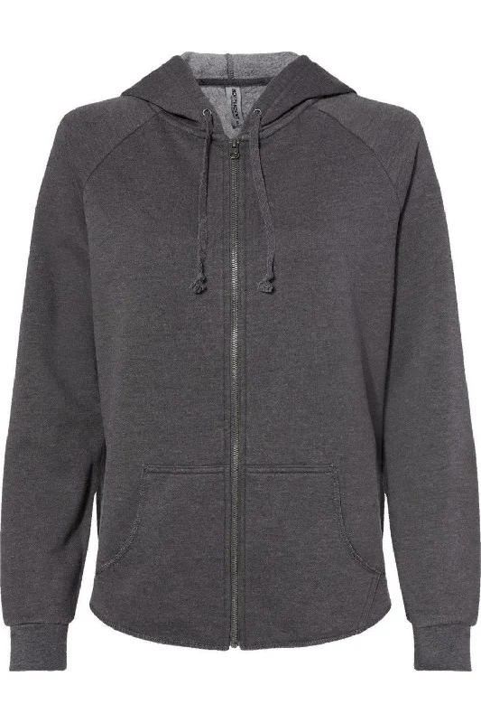 Women's Blouse with Lapel CollarIndependent Trading Co. Women´s California Wave Wash Full-Zip Hooded Sweatshirt Women's Blouse with Lapel CollarIndependent Trading Co. Women´s California Wave Wash Full-Zip Hooded Sweatshirt
