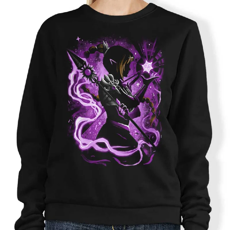 Women's Blouse with U-Shaped CollarShadow Heart - Sweatshirt
