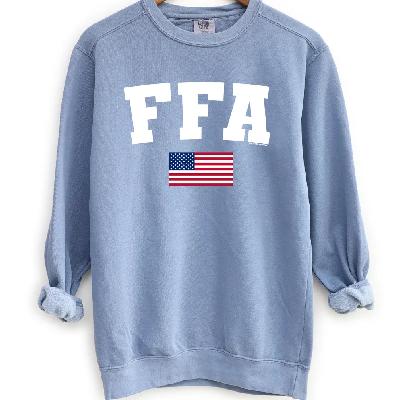 Women's Blouse with Wide CollarFFA Flag Crewneck (S-3XL) - Multiple Colors!